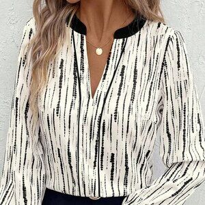 Abstract Printed Blouse